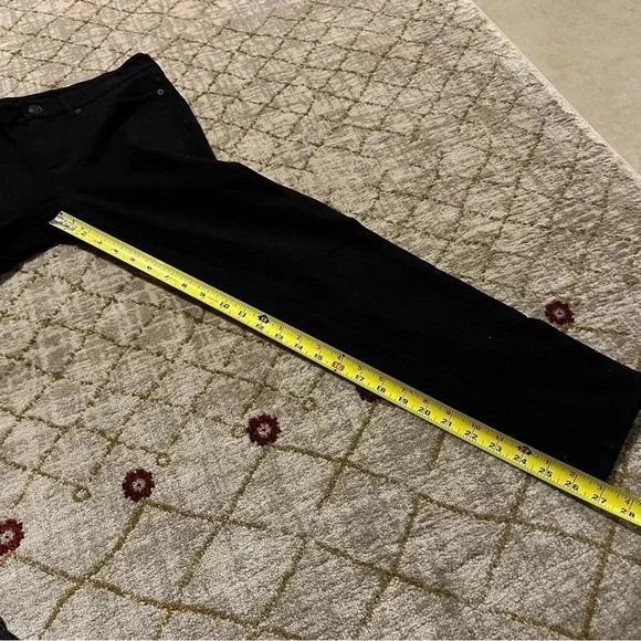 Eddie Bauer Womens Size 6 Black Skinny Jeans Rayon Nylon Spandex Zip Up - Picture 10 of 10